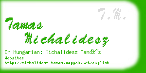 tamas michalidesz business card